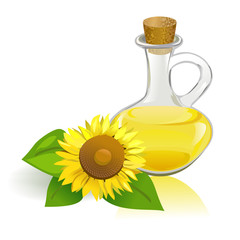 Sunflower and vegetable oil