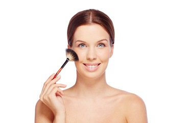 Fototapeta premium Powdering face