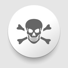 Skull and crossbones - a mark of the danger