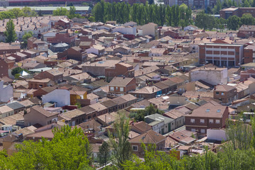 Obraz premium General panoramic view of the town of Palencia, Spain