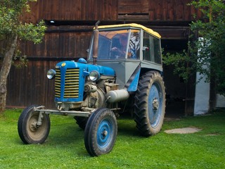 Aged tractor