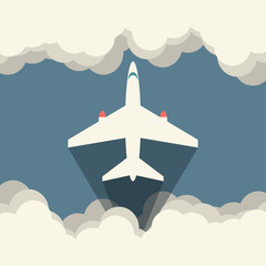 Aircraft Vector illustration, flat