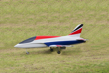 Fototapeta na wymiar Modellflugzeug - Jet - Modelljet