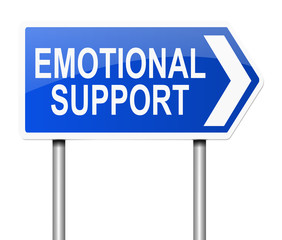 Emotional support concept.