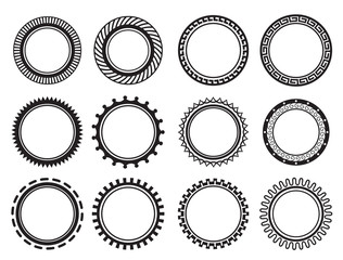 Set nice old-fashioned circle