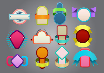 Colorful badges