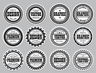 Collection award sticker for design studios