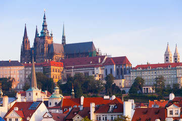 Fototapeta premium Widok historycznych dzielnic Pragi