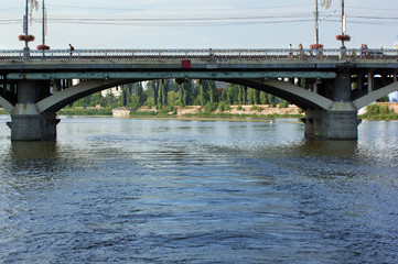 The bridge over the river Southern Bug