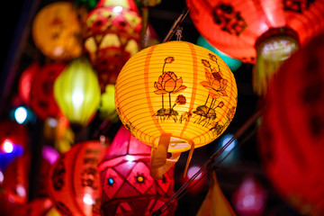 Colorful International Lanterns Festival  , Chiang Mai ,Thailand