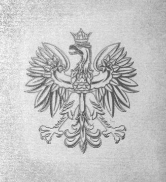 Poland Emblem - eagle with crown