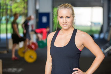 Portrait Of Confident Woman in Gym