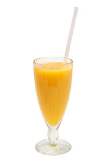 Citrus juice in a tall glass