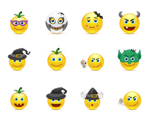 Smiley Collection on a holiday Halloween