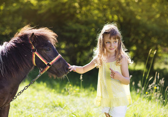 Little girl in nature