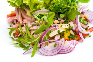 Fresh salad - Delicious fresh salad with tomatoes, lettuce, eggp