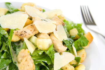 Caesar Salad Isolated on White