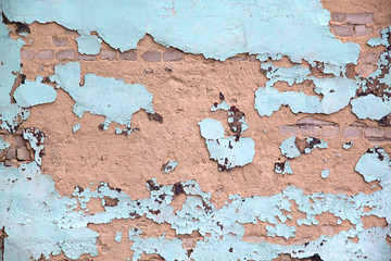 Old decayed wall paint