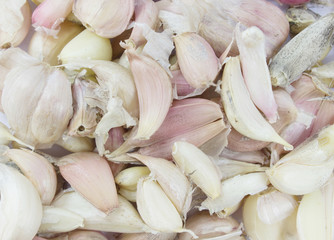 Garlic background.