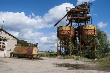 Fototapeta na wymiar Abandoned Factory in the Countryside