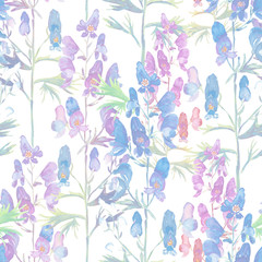 Verbena seamless pattern