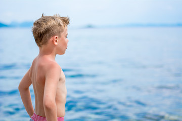 boy and sea