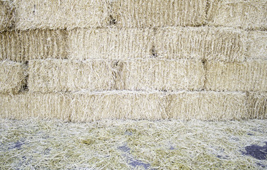 Stacks of straw