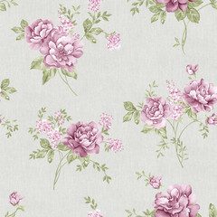 flowers seamless pattern background - For easy making seamless p
