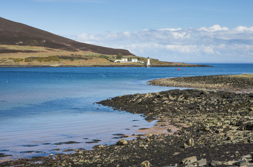 Holy Island lighthouse from Kingscross Point