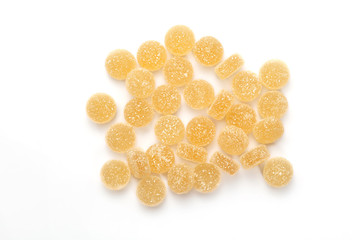 Yellow jelly candy