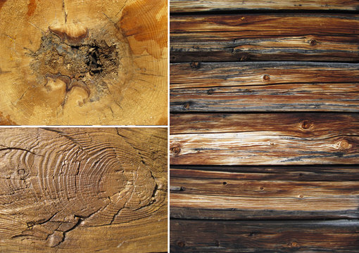 Set of wood textures