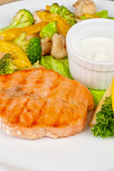 salmon steak