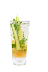 cocktail with cucumber