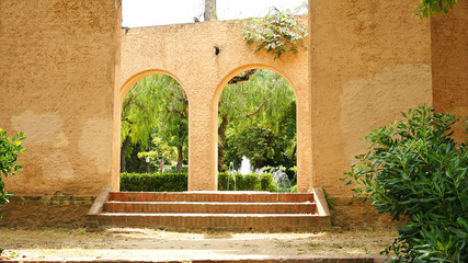 Obraz premium Arquitectura ornamental en Montjuic, Barcelona