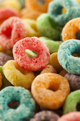 Coloful Fruit Cereal Loops