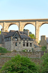 Obraz premium Picturesque houses of Dinan. Brittany. France.