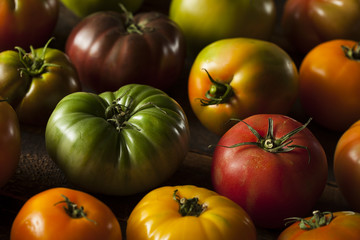 Colorful Organic Heirloom Tomatoes