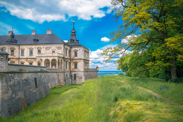 Fototapeta na wymiar View of the castle Podgoretsky