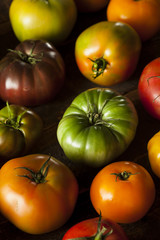 Colorful Organic Heirloom Tomatoes