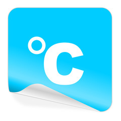 celsius blue sticker icon