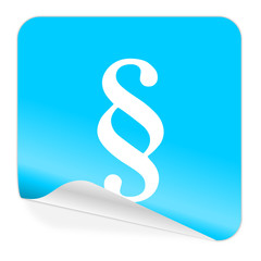 paragraph blue sticker icon