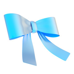 Decorational ribbon bow isolated