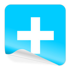 Obraz premium plus blue sticker icon