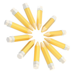 Round pencil composition