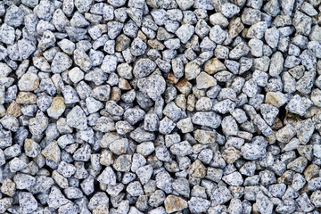 White sharp stones and rocks as used for building and grave cove
