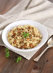 Risotto mit Pfifferlingen und Steinpilzen