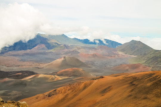 Mount Haleakala crater in Maui