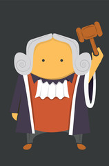Judge with a hammer