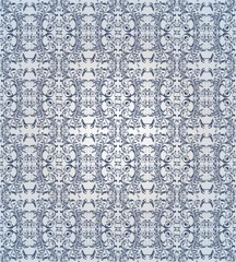 Blue floral background vector