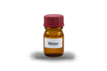 Labor Braunglas Flasche Wasser